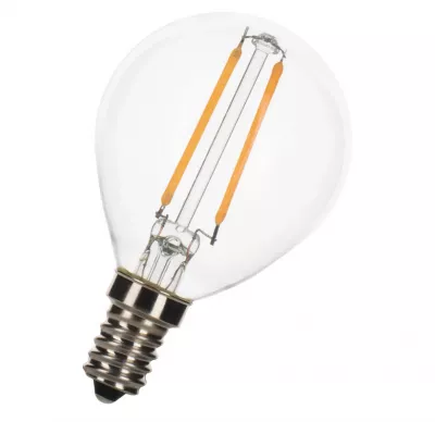 Ampoule LED filament sph�rique G45 E12 2W 2200K 180 lm verre clair