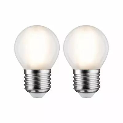 Ampoule LED Filament sph�rique lot de 2 470lm E27 2700K mat 5W 230V (28639)
