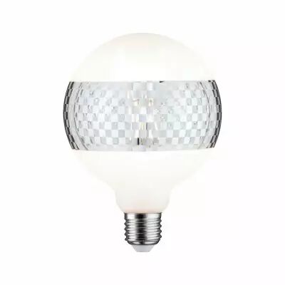 Ampoule Led G125 Anneau dor� �  damiers E27 2700 K gradable\n (28742)