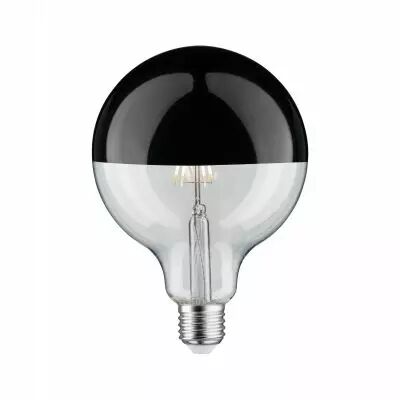 Ampoule LED G125 Calotte r�flectrice 520lm E27 2700K 6W 230V Noir Chrome gradable (28680)