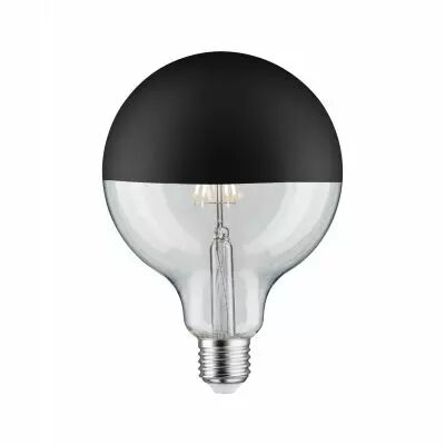 Ampoule LED G125 Calotte r�flectrice 520lm E27 2700K 6W 230V Noir mate gradable (28679)