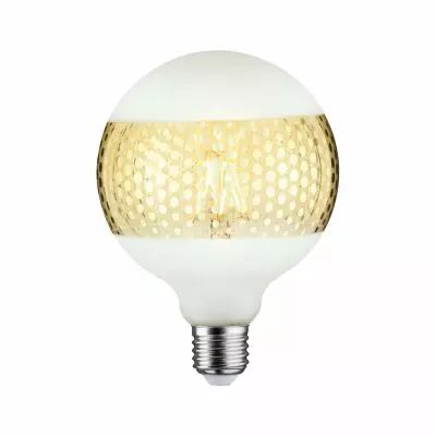 Ampoule Led G125 Ringspiegel Gold glanz gepunktet E27 2.700K dimmbar\n (28770)