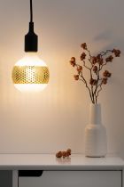 Ampoule Led G125 Ringspiegel Gold glanz gepunktet E27 2.700K dimmbar\n (28770)