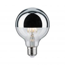 Ampoule LED G95 Calotte réflectrice 420lm E27 2700K 5W 230V Argent (28672)