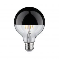 Ampoule LED G95 Calotte réflectrice 520lm E27 2700K 6W 230V Noir Chrome gradable (28677)