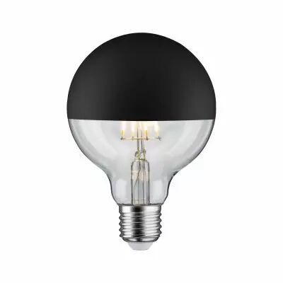 Ampoule LED G95 Calotte r�flectrice 520lm E27 2700K 6W 230V Noir mate gradable (28676)