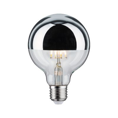 Ampoule LED G95 Calotte rflectrice 680lm E27 2700K 7W 230V Argent gradable (28673)