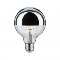 Ampoule LED G95 Calotte réflectrice 680lm E27 2700K 7W 230V Argent gradable (28673)