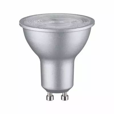 Ampoule Led Reflecteur 7 watts Chrome mat GU10 2.700 K blanc chaud (28753)