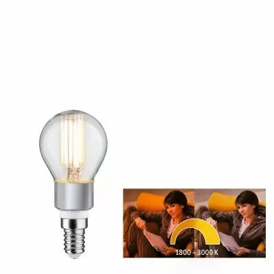 Ampoule Led Sph�rique 5 watts E14 1.800 - 3.000K dim to warm (28778)