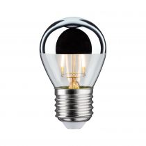 Ampoule LED sphérique calotte réflect 200lm E14 2700K 2,6W 230V Argent (28664)
