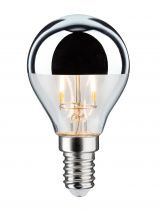 Ampoule LED sphérique calotte réflect 220lm E14 2700K 2,6W 230V Argent (28663)