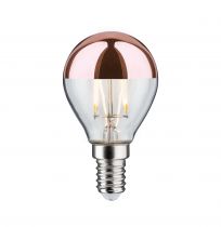 Ampoule LED sphérique calotte réflect 250lm E14 2700K 2,6W 230V Cuivre (28665)