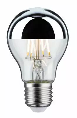 Ampoule LED standard calotte r�flectrice 550lm E27 2700K 6,5W 230V Argent (28670)