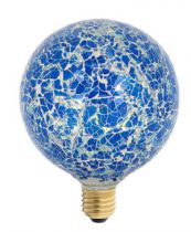 Ampoule mosaique bleue