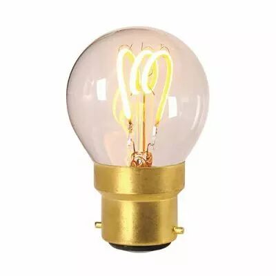 Ampoule Sph�rique G45 filament LED 3 loops 3W B22 2200K 120Lm dimmable Claire (716636)