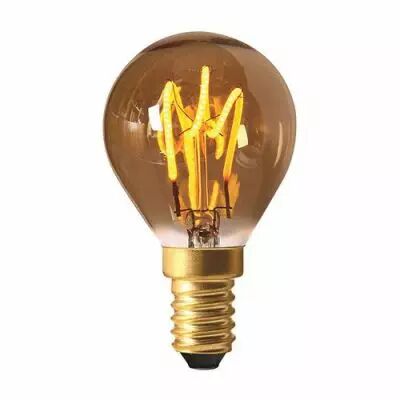 Ampoule Sph�rique G45 filament LED 3 loops 3W E14 2000K 100Lm dimmable Ambr�e (716642)