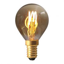 Ampoule Sphrique G45 filament LED 3 loops 3W E14 2000K 90Lm dimmable Smoky (716644)