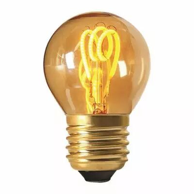 Ampoule Sph�rique G45 filament LED 3 loops 3W E27 2000K 100Lm dimmable Ambr�e (716632)