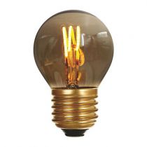 Ampoule Sphrique G45 filament LED 3 loops 3W E27 2000K 90Lm dimmable Smoky (716634)
