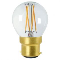 Ampoule Sphérique G45 filament LED 5W B22 2700K 520Lm dimmable Claire (28665)