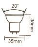 Ampoule spot GU4 MR11 - 25 watts halogène (163082)