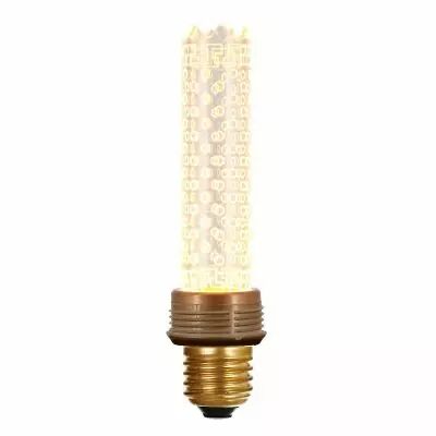 Ampoule tube Led d�corative composite, motif Cercle (174202)