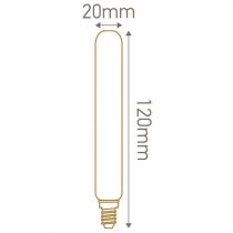 Ampoule Tube T20 filament LED 4W E14 2700K 400Lm 120mm Claire (18477)