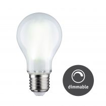 Ampoules à  filament LED standard Blanc/dépoli 9W E27 blanc lumière du jour gradable (28816)