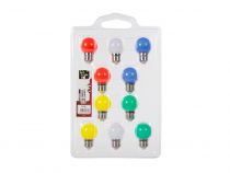Ampoules Led Multicolores - 10 Pcs (HQPL11021)