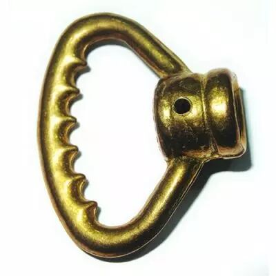 ANNEAU CRANTE LAITON FONDU VA F.10X1