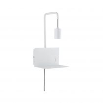 Applique + tablette Plafonnier Calvani max 1x40W E27 Blanc 230V Métal (79812)