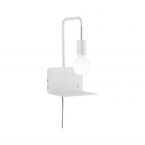 Applique + tablette Plafonnier Calvani max 1x40W E27 Blanc 230V Métal (79812)