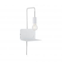 Applique + tablette Plafonnier Calvani max 1x40W E27 Blanc 230V Métal (79812)