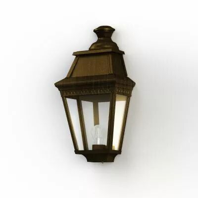 Applique Avenue 3 N�2 Patin� dor� Diffuseur clair (103006009)