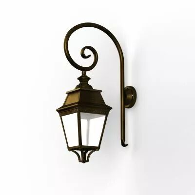 Applique Avenue 3 N�3 Patin� dor� Diffuseur clair (103007009)