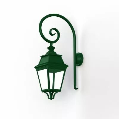 Applique Avenue 3 N�3 Vert sapin Diffuseur clair (103007067)