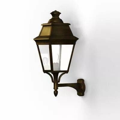 Applique Avenue 3 N�4 Patin� dor� Diffuseur clair (103012009)