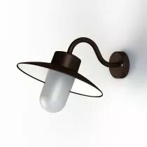 Applique Belcour N°1 Rouille Diffuseur opale (106002046)