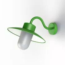 Applique Belcour N°1 Vert jaune Diffuseur opale (106002015)