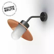 Applique Belcour N°8 Cuivre brut Diffuseur opale (106014082)