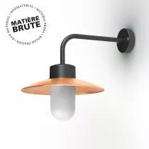 Applique Belcour N°9 Cuivre brut Diffuseur opale (106016082)