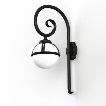 Applique Boréal N°2 Noir foncé Diffuseur opale (111003000)