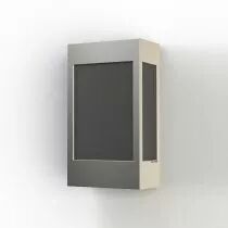 Applique Brick² N°1 Aluminium brut vernis mat  (108001129)