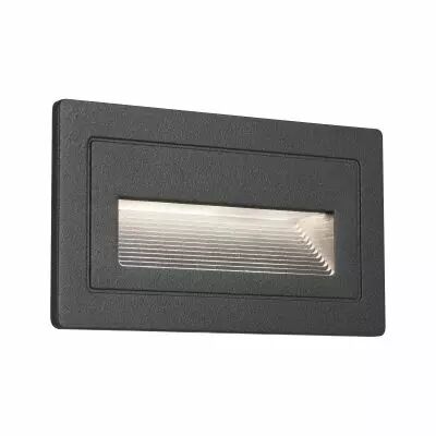 Applique d\'ext�rieur LED Long IP44 carr� 103x58mm 3000K 4W 500lm 230V Noir Aluminium (94383)