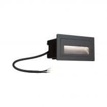 Applique d\'extérieur LED Long IP44 carré 103x58mm 3000K 4W 500lm 230V Noir Aluminium (94383)