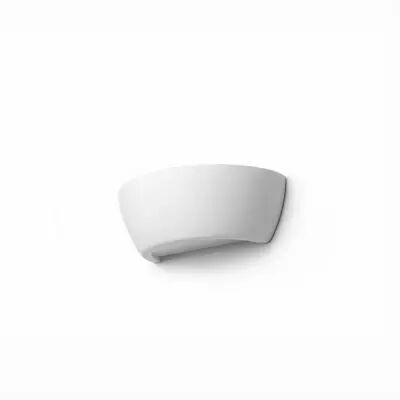 Applique en c�ramique demi coquille avec fond en verre 9 x 24,5 x 12 (182419)
