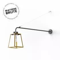 Applique Lampiok 1 N&deg;6 Laiton brut (131011072)