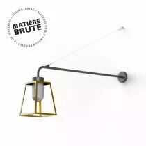 Applique Lampiok 1 N&deg;6 Laiton brut (131011072)