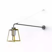 Applique Lampiok 1 N&deg;6 Laiton vernis teint&eacute; (131011070)